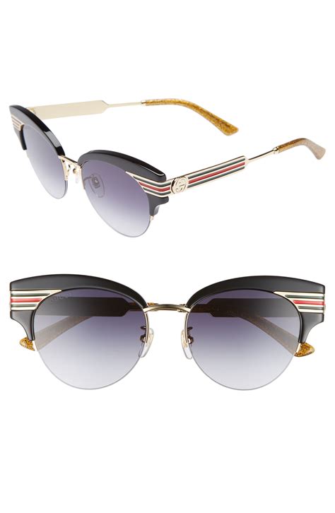 cateye gucci sunglasses women|gucci 53mm cat eye sunglasses.